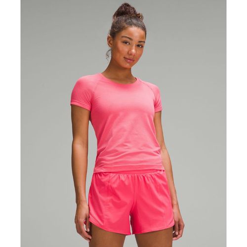– Swiftly Tech Kurzarmshirt 2.0 Race Length für Frauen – Pink – Größe 18 - lululemon - Modalova