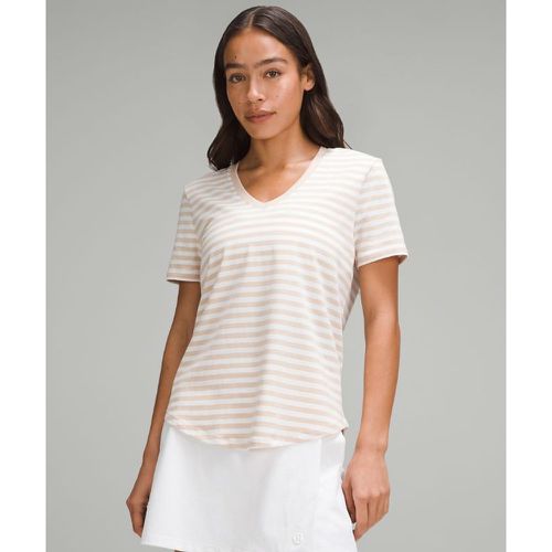 – Love T-Shirt mit V-Ausschnitt für Frauen – Khaki – Größe 12 - lululemon - Modalova
