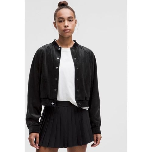 – Scuba Varsity Jacket Velvet für Frauen – Größe L - lululemon - Modalova