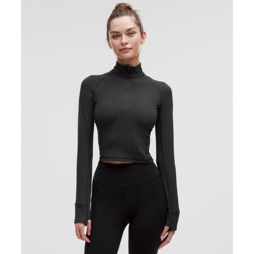 – It's Rulu Ribbed Cropped Half Zip für Frauen – Größe L - lululemon - Modalova