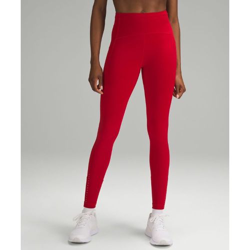 – Swift Speed Leggings mit hohem Bund für Frauen – 71 cm – Neon/Rot – Größe 4 - lululemon - Modalova