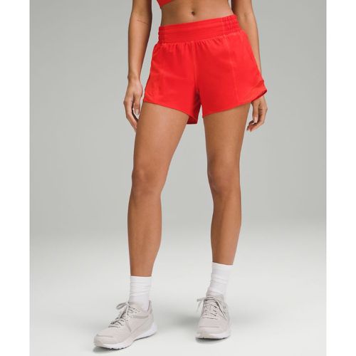 – Hotty Hot Shorts mit hohem Bund und Liner für Frauen – 10 cm – Rot – Größe 2 - lululemon - Modalova