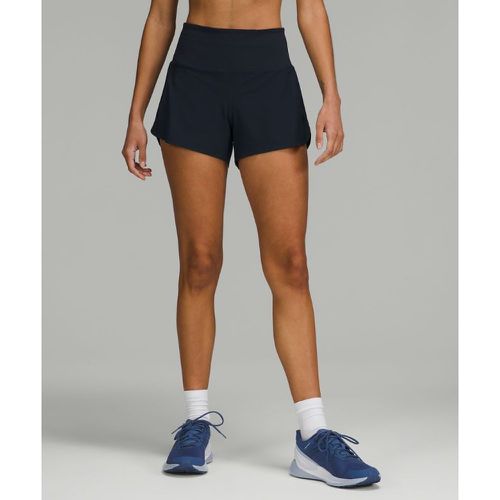 – Speed Up Shorts mit Liner und hohem Bund für Frauen – 10 cm – Blau – Größe 16 - lululemon - Modalova