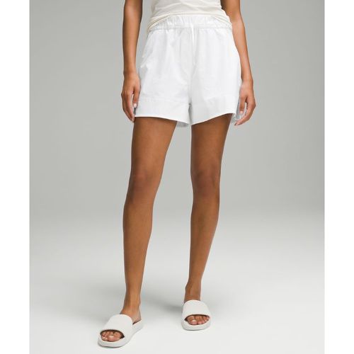 – Gewebte Shorts mit Kordelzug an der Taille und hohem Bund für Frauen – 9 cm – Größe L - lululemon - Modalova