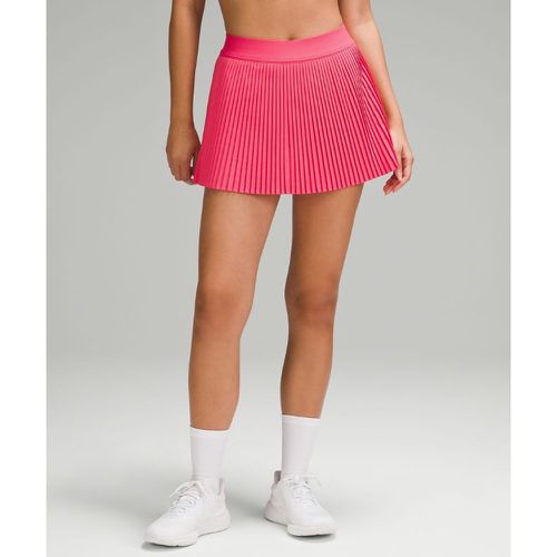 – Tennisrock mit hohem Bund und Falten für Frauen – Pink – Größe 10 - lululemon - Modalova