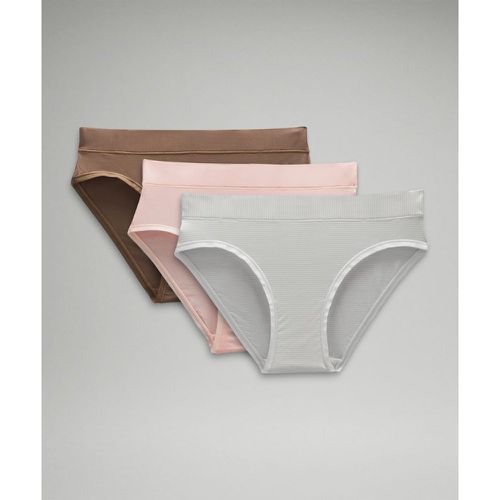 – UnderEase Bikini-Unterwäsche mit mittelhohem Bund 3er-Pack für Frauen – Größe L - lululemon - Modalova