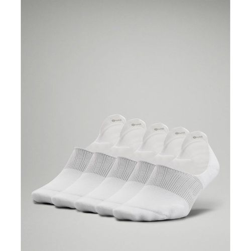 – Power Stride No-Show-Socken mit Active Grip 5er-Pack für Frauen – Weiß – Größe M - lululemon - Modalova