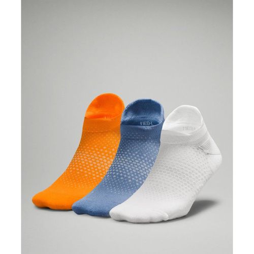 – MacroPillow Laufsocken mit Knöchelschutz und mittlerer Dämpfung 3er-Pack für Frauen – Orange/Blau/Weiß – Größe M - lululemon - Modalova