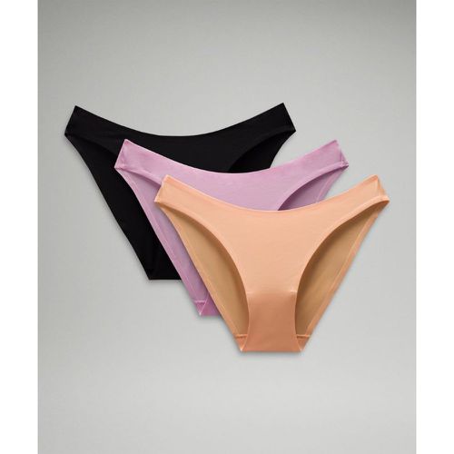 – Wundermost Bikini-Unterwäsche mit mittelhohem Bund aus Ultra-Soft Nulu 3er-Pack für Frauen – Orange – Größe L - lululemon - Modalova