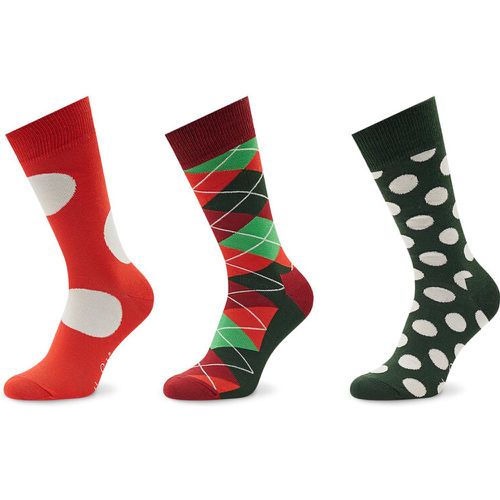 Set di 3 paia di calzini lunghi da uomo - XHCG08-4300 Multicolore - Happy Socks - Modalova
