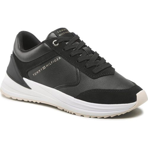 Sneakers - Runner With Heel Detail FW0FW06621 Black BDS - Tommy Hilfiger - Modalova