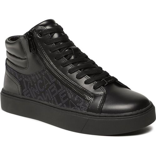 Sneakers - High Top Lace Up W/Zip Mono HM0HM01046 Outline Mono Black 0GK - Calvin Klein - Modalova