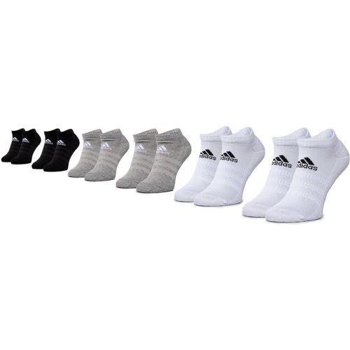 Set di 6 paia di calzini corti unisex - Cush Low 6Pp DZ9380 Mgreyh/Mgreyh/White - Adidas - Modalova