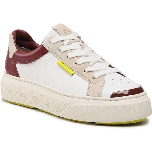 Sneakers - Ladybug Sneaker Leather 141752 White/Bordeaux/Frost 600 - TORY BURCH - Modalova