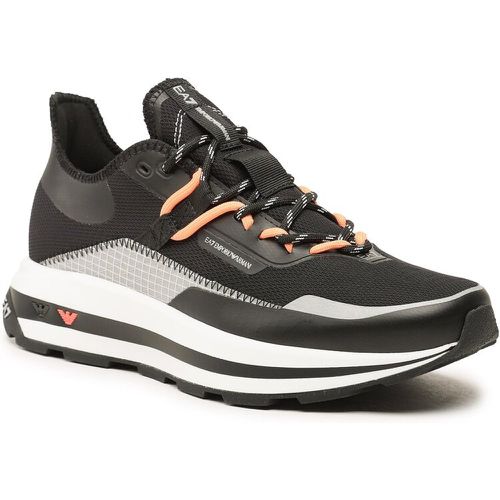 Sneakers - X8X145 XK336 S499 Blk/Slv/Orange Fluo - EA7 Emporio Armani - Modalova