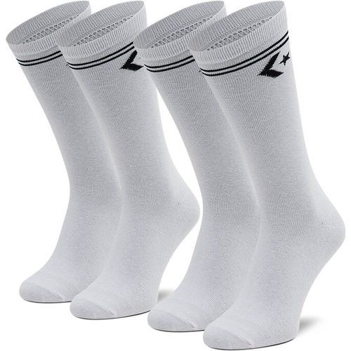 Set di 2 paia di calzini lunghi unisex - E1025W-2010 Bianco - Converse - Modalova