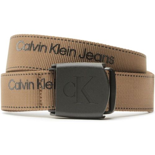 Cintura da uomo - Plaque Logo Webbing Belt 38Mm K50K510473 GC7 - Calvin Klein Jeans - Modalova