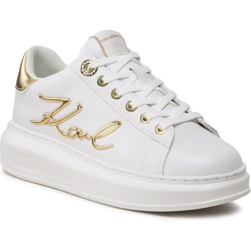 Sneakers - KL62510A White Lthr W/Gold - Karl Lagerfeld - Modalova
