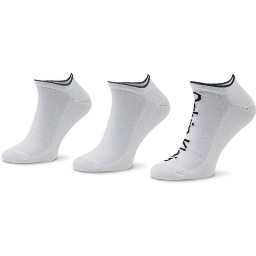 Set di 3 paia di calzini lunghi da uomo - 701218724 White 002 - Calvin Klein - Modalova