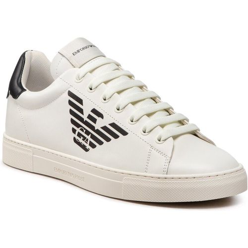 Sneakers - X4X554 XF663 Off White/Black - Emporio Armani - Modalova