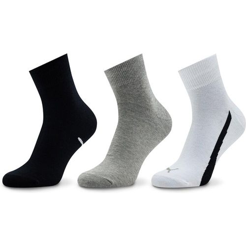 Set di 3 paia di calzini lunghi unisex - Unisex Lifestyle Quarter 3P 907952 White / Grey / Black 02 - Puma - Modalova