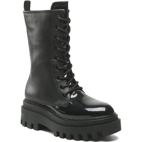 Scarponcini - Flatform Laceup Boot Patent YW0YW00852 Black BDS - Calvin Klein Jeans - Modalova