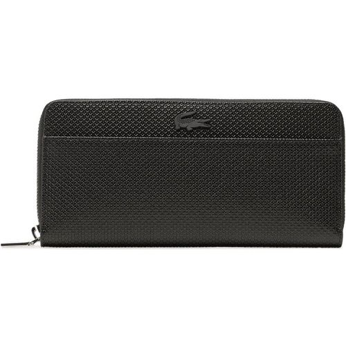 Portafoglio grande da donna - L Zip Wallet NF3885KL Noir 000 - Lacoste - Modalova