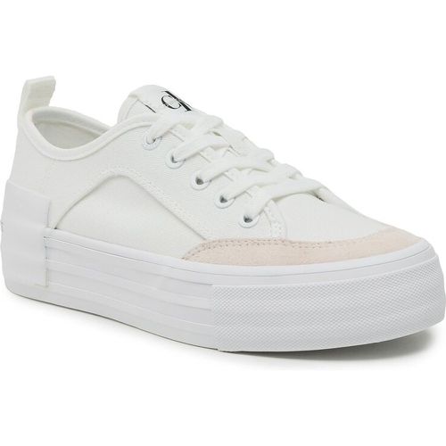 Scarpe sportive - Vulc Flatform Bold Irreg Lines YW0YW00903 White/Ancient White 0LA - Calvin Klein Jeans - Modalova