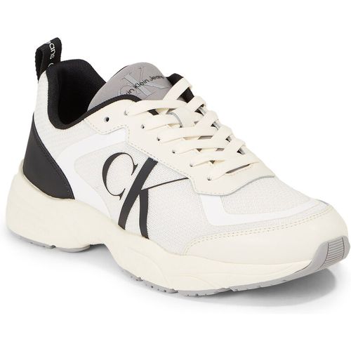 Sneakers - Retro Tennis Laceup Mesh YM0YM00785 Creamy White/Black 0LA - Calvin Klein Jeans - Modalova