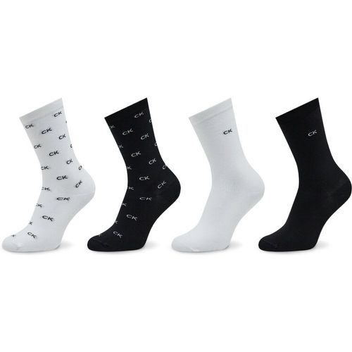 Set di 4 paia di calzini lunghi da donna - Sock 4P Holiday 701225011 Black Combo 001 - Calvin Klein - Modalova