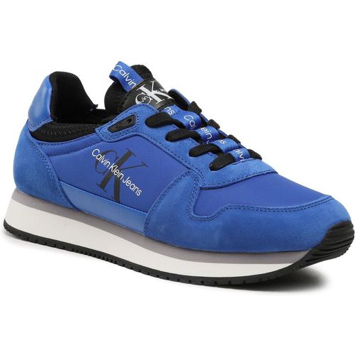 Sneakers - Retro Runner Sock Laceup Ny-Lth YM0YM00553 Lapis Blue/Black 0GZ - Calvin Klein Jeans - Modalova