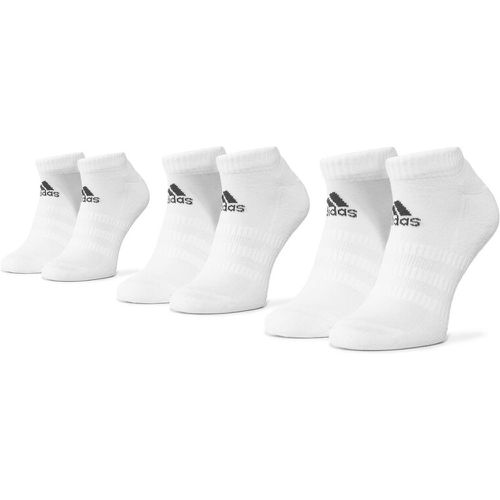Set di 3 paia di calzini corti unisex - Cush Low 3Pp DZ9384 White/White/White - Adidas - Modalova