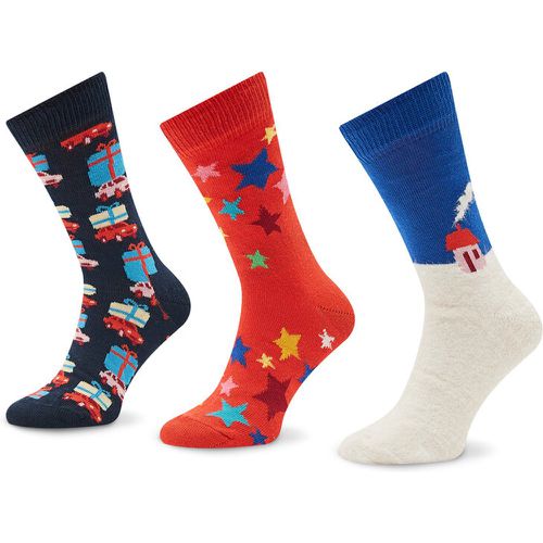 Set di 3 paia di calzini lunghi da bambini - XKHDY08-0200 Multicolore - Happy Socks - Modalova