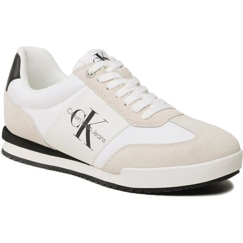 Sneakers - Low Profile Meno Essential YM0YM00686 White/Black 0K4 - Calvin Klein Jeans - Modalova
