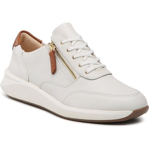 Sneakers - Un Rio Zip 261673724 White Leather - Clarks - Modalova