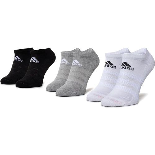 Set di 3 paia di calzini corti unisex - Cush Low 3Pp DZ9383 Mgreyh/White/Black - Adidas - Modalova