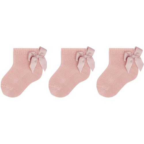 Set di 3 paia di calzini lunghi da bambini - 2.007/4 Pale Pink 0526 - Condor - Modalova