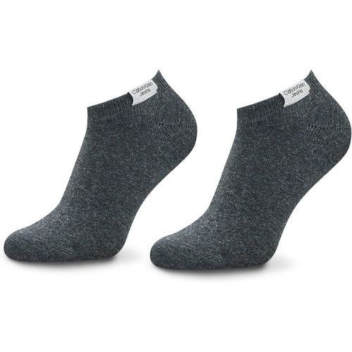Set di 2 paia di calzini corti da donna - 701218749 Dark Grey Melange 006 - Calvin Klein Jeans - Modalova