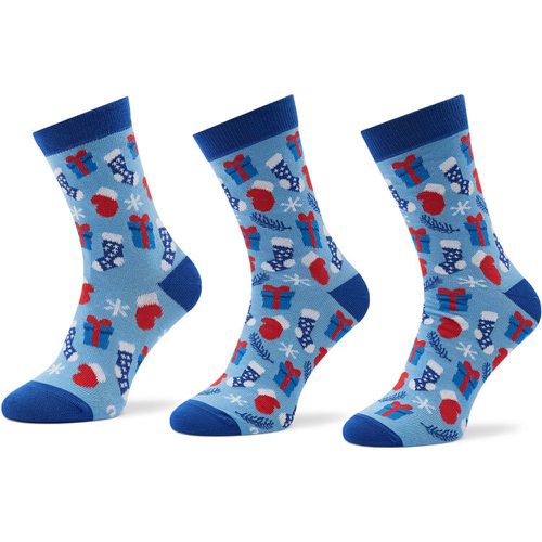 Set di 3 paia di calzini lunghi unisex - Xmas Balls Blu - Rainbow Socks - Modalova