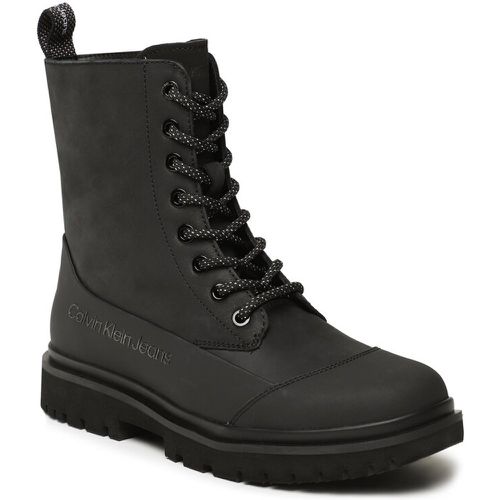 Tronchetti - Chunky Combat Laceup Boot Rub YW0YW01066 Triple Black BEH - Calvin Klein Jeans - Modalova
