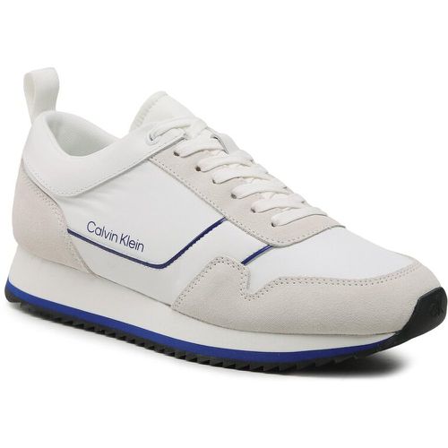 Sneakers - Low Top Lace Up Mix HM0HM00985 White/Ultra Blue 0K7 - Calvin Klein - Modalova