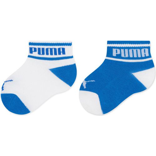 Set di 2 paia di calzini lunghi da bambini - Baby Wording Sock 2P 935479 White / Blue 03 - Puma - Modalova