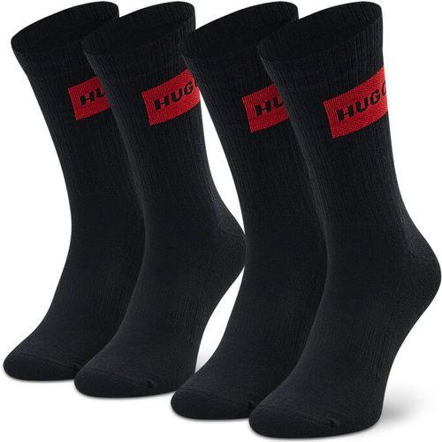 Set di 2 paia di calzini lunghi unisex - Rib Label 50468432 1 - HUGO - Modalova