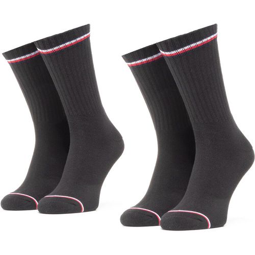Set di 2 paia di calzini lunghi unisex - 100001096 Black 200 - Tommy Hilfiger - Modalova