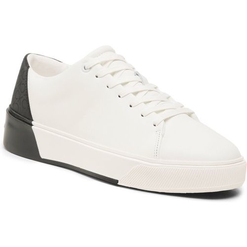 Sneakers - Low Lace Up Lth Mono HM0HM01236 White/Black 0K7 - Calvin Klein - Modalova