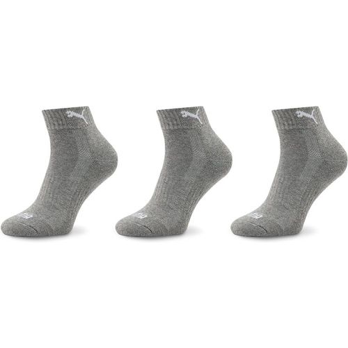 Set di 3 paia di calzini lunghi unisex - 907943 03 Middle Grey Melange - Puma - Modalova