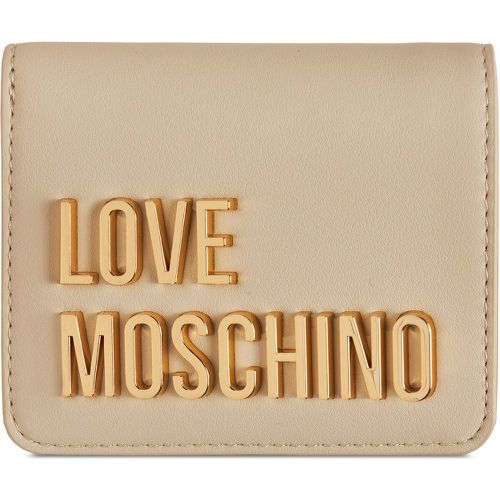 Portafoglio piccolo da donna JC5612PP1LKD0110 Écru - Love Moschino - Modalova