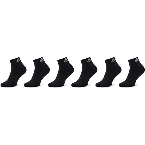Set di 6 paia di calzini corti unisex Cushioned Sportswear IC1291 Black/White - Adidas - Modalova
