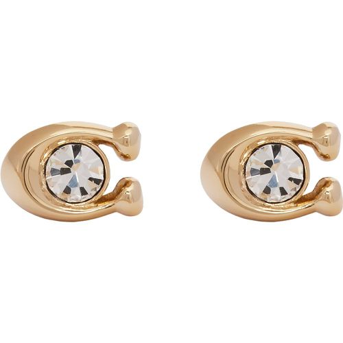 Orecchini Signature Stone Stud Earrings 37440614GLD110 - Coach - Modalova