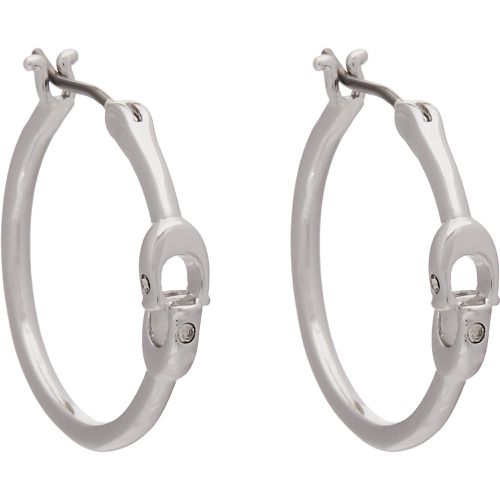 Orecchini Signature Hoop Earrings 37408160RHO030 - Coach - Modalova